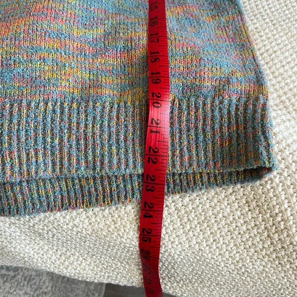 Ivory Ella Women’s  Multicolor preppy colorful Knit hoodie retro size S - Picture 6 of 7